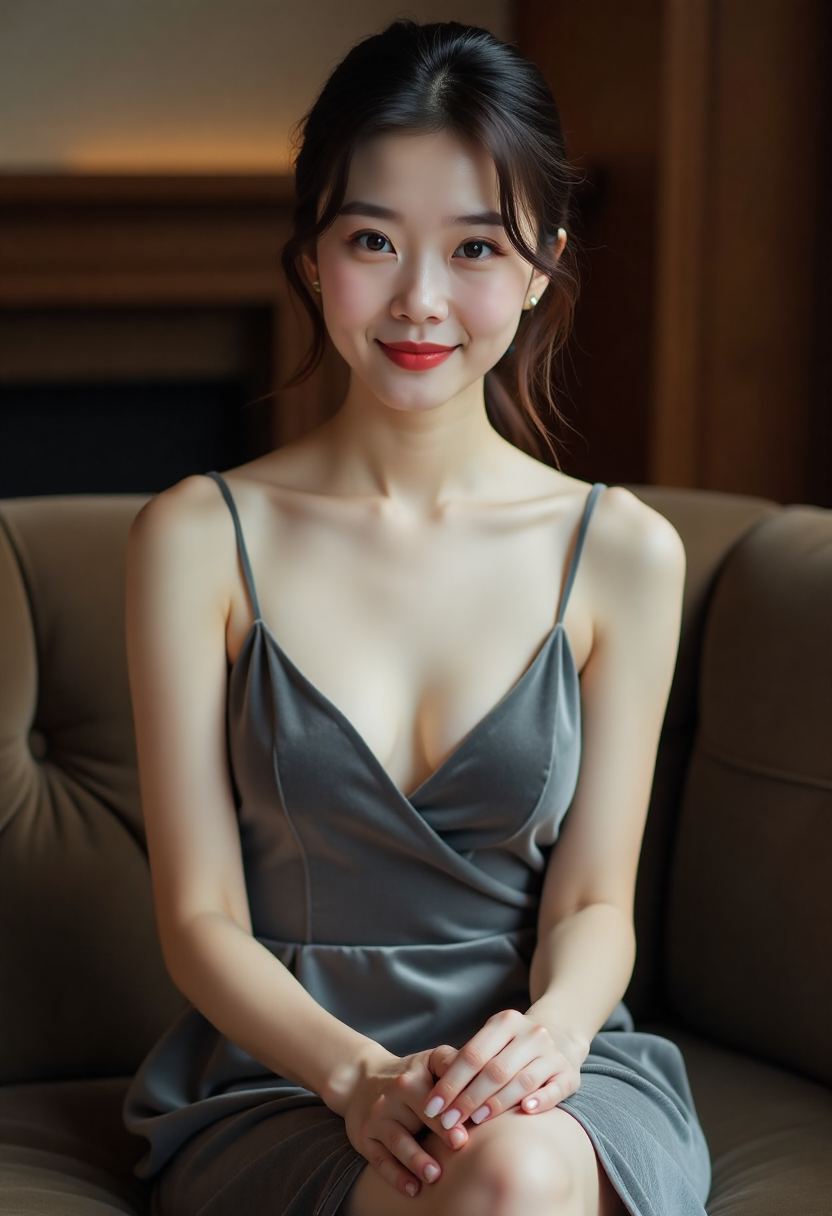 两位电影角色在厨房交谈